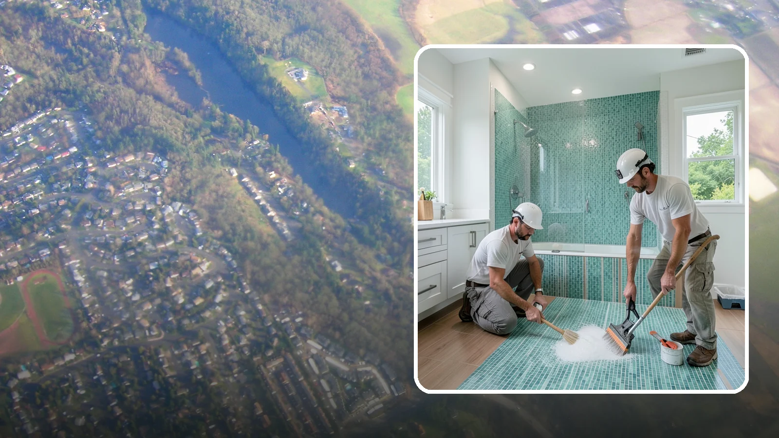 Bathroom Flooring Installation in Algona, King County, WA - Waterproof bathroom flooring installation designed to withstand constant moisture, steam, and splashes.