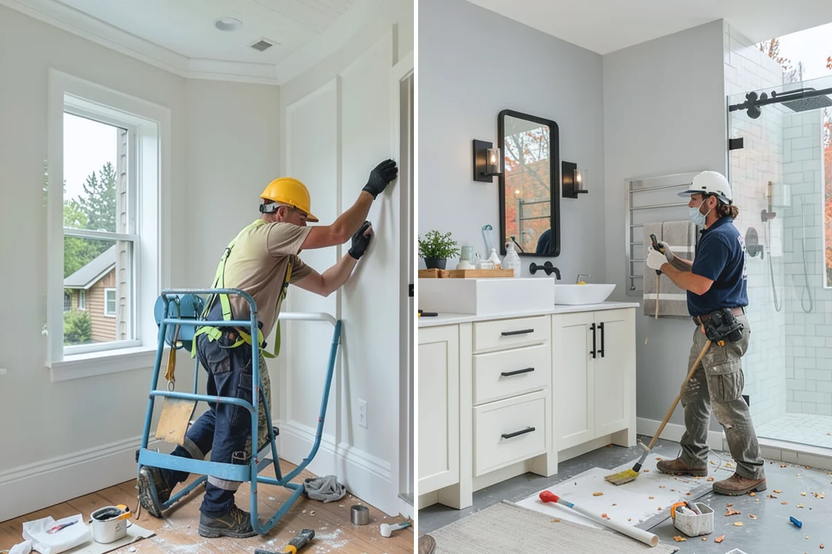 Bathroom Flooring Installation in Beaux Arts Village, King County, WA - Waterproof and prep the substrate