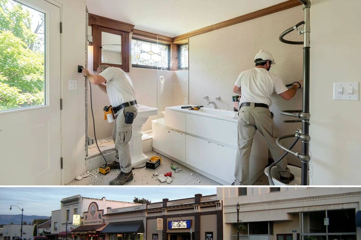 Bathroom Flooring Installation in Burlington, Skagit County, WA - Bathroom flooring installs reliably year-round since waterproof materials suit our climate in every season.