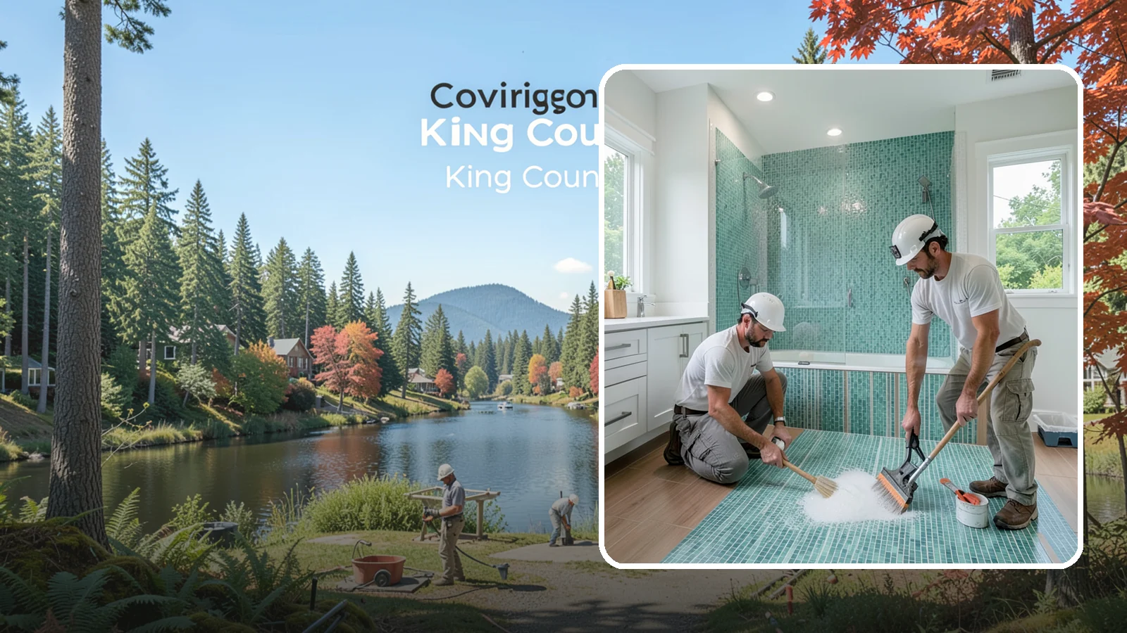 Bathroom Flooring Installation in Covington, King County, WA - Waterproof bathroom flooring installation designed to withstand constant moisture, steam, and splashes.