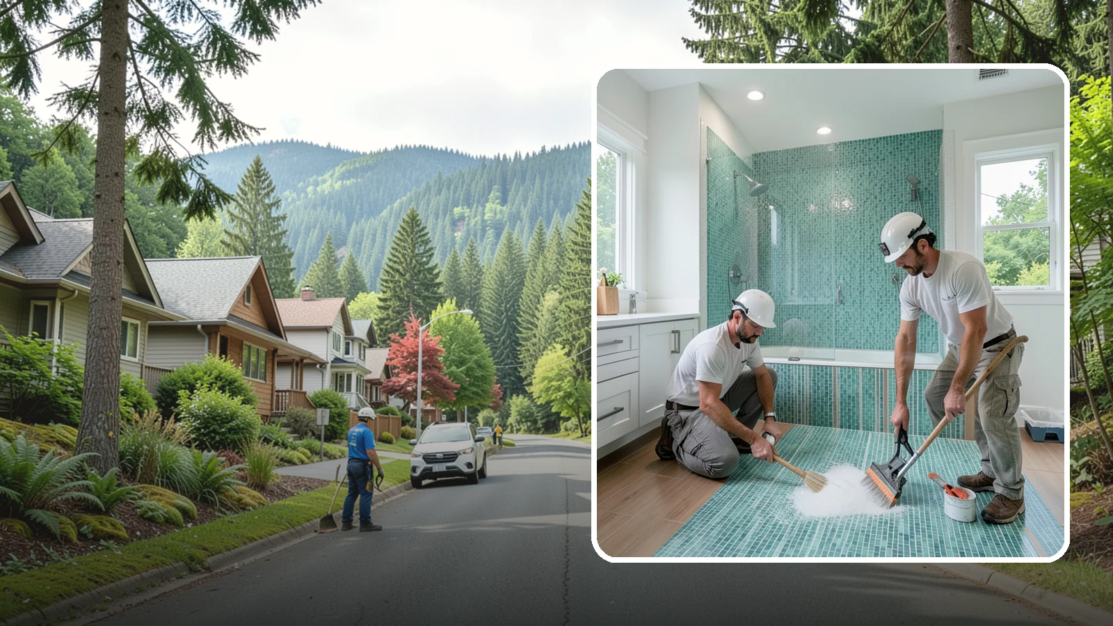Bathroom Flooring Installation in Darrington, Snohomish County, WA - Waterproof bathroom flooring installation designed to withstand constant moisture, steam, and splashes.