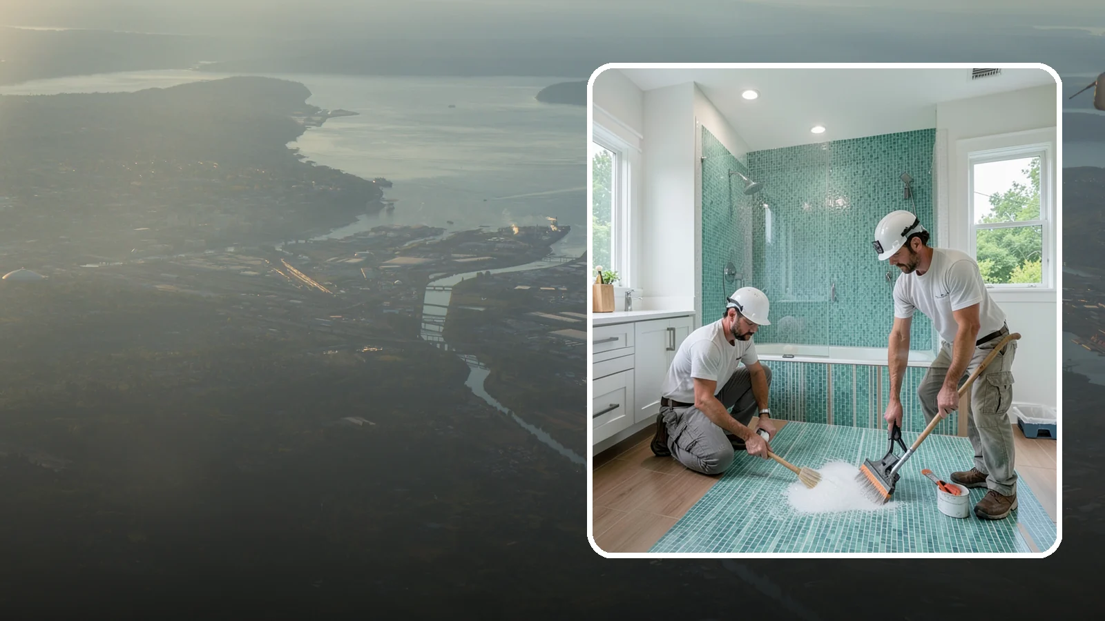 Bathroom Flooring Installation in Fife, Pierce County, WA - Waterproof bathroom flooring installation designed to withstand constant moisture, steam, and splashes.