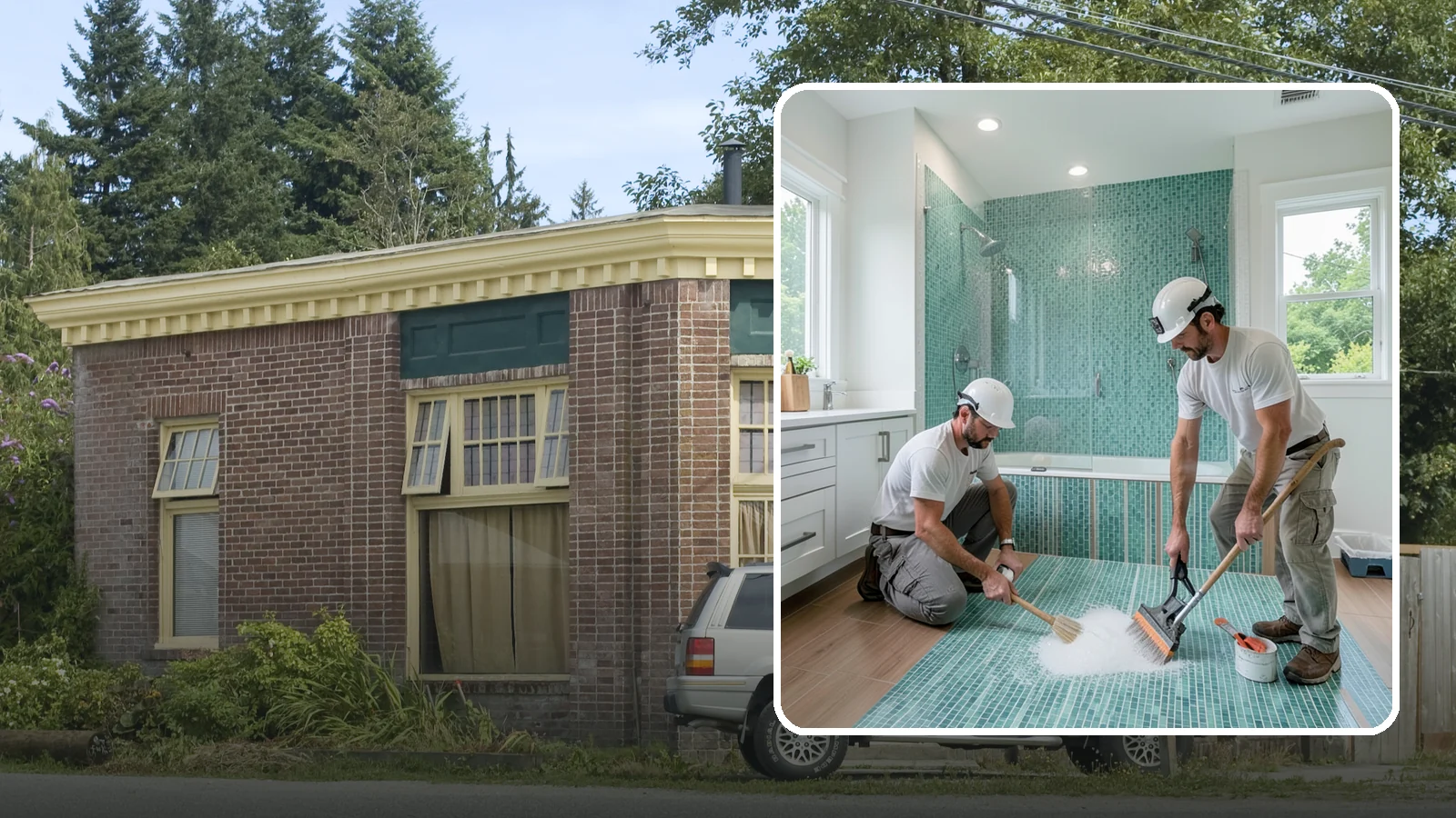 Bathroom Flooring Installation in Hamilton, Skagit County, WA - Waterproof bathroom flooring installation designed to withstand constant moisture, steam, and splashes.