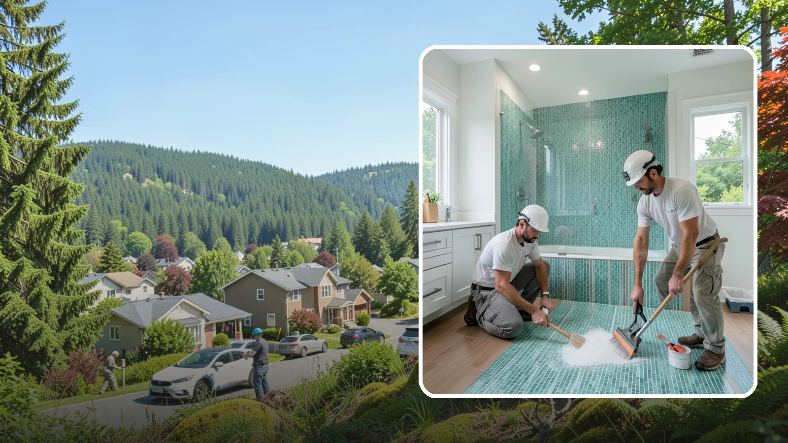 Bathroom Flooring Installation in Index, Snohomish County, WA - Waterproof bathroom flooring installation designed to withstand constant moisture, steam, and splashes.