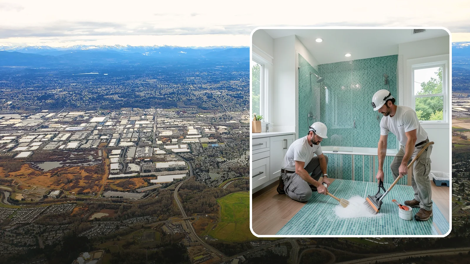 Bathroom Flooring Installation in Kent, King County, WA - Waterproof bathroom flooring installation designed to withstand constant moisture, steam, and splashes.