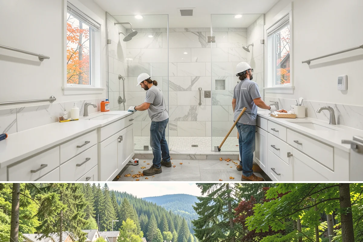 Bathroom Flooring Installation in Lake Forest Park, King County, WA - Bathroom flooring installs reliably year-round since waterproof materials suit our climate in every season.