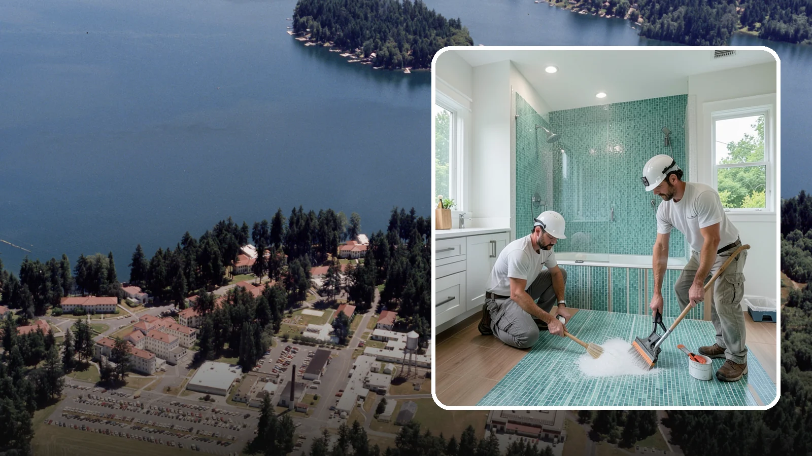 Bathroom Flooring Installation in Lakewood, Pierce County, WA - Waterproof bathroom flooring installation designed to withstand constant moisture, steam, and splashes.