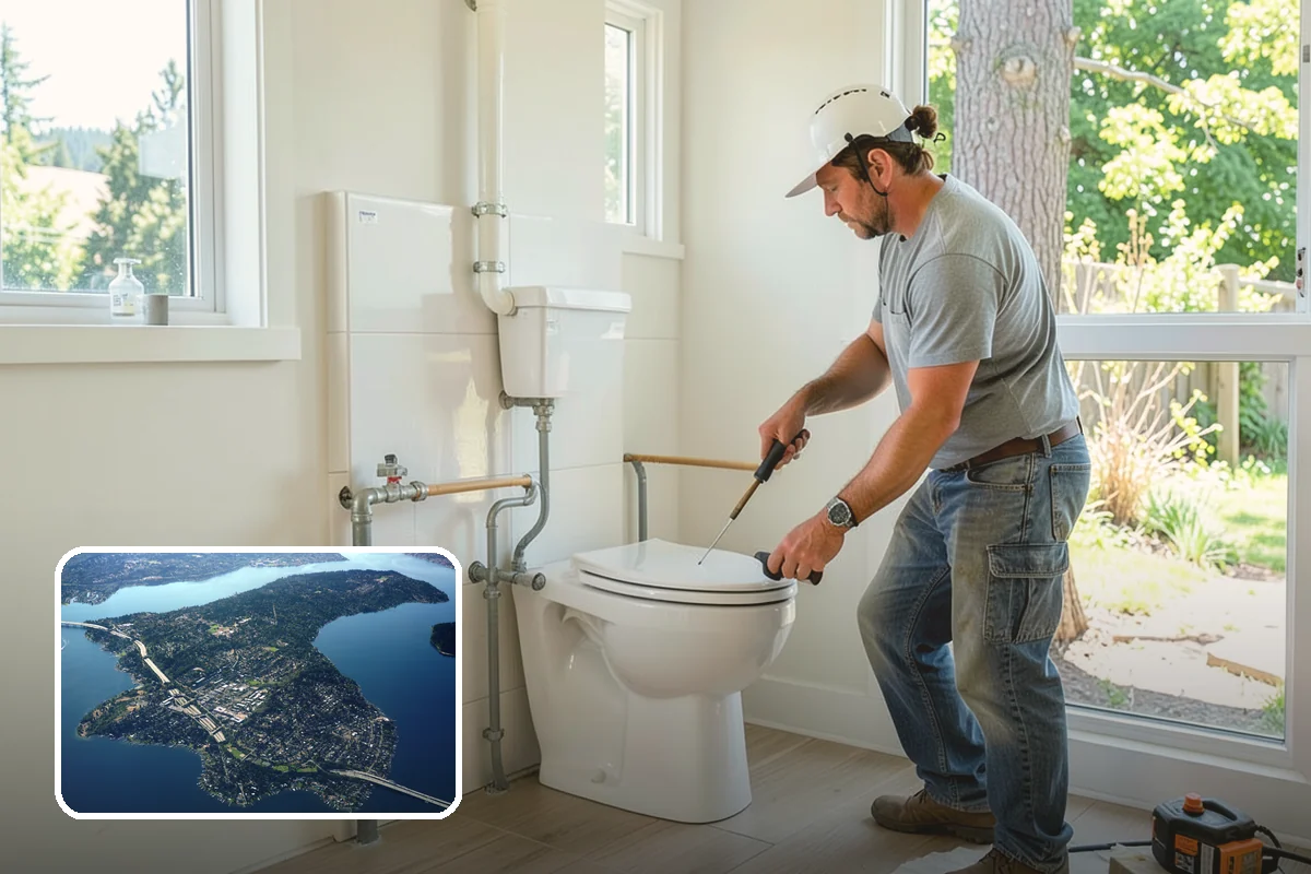 Bathroom Flooring Installation in Mercer Island, King County, WA - Fully waterproof against splashes and steam
