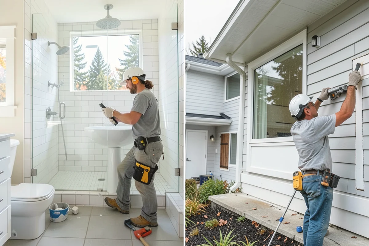 Bathroom Flooring Installation in Mukilteo, Snohomish County, WA - Waterproof and prep the substrate