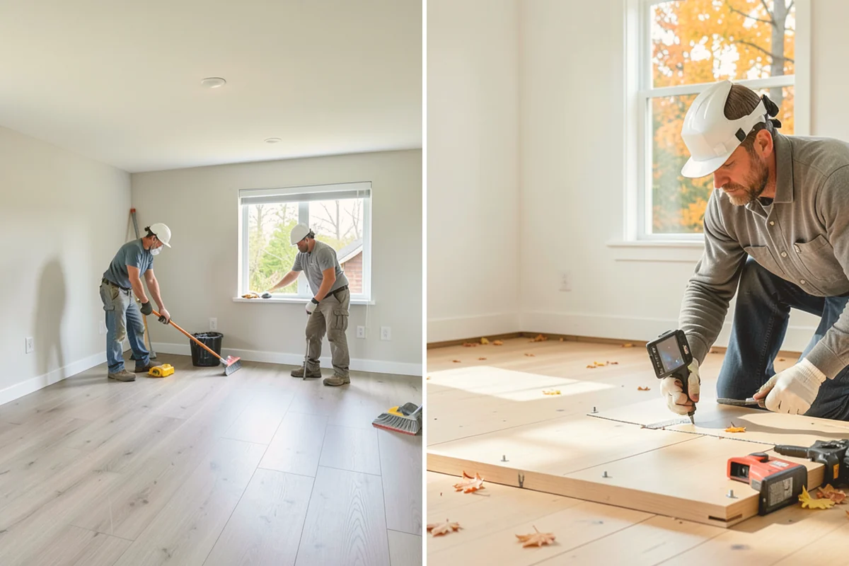 Bathroom Flooring Installation in Newcastle, King County, WA - Waterproof and prep the substrate