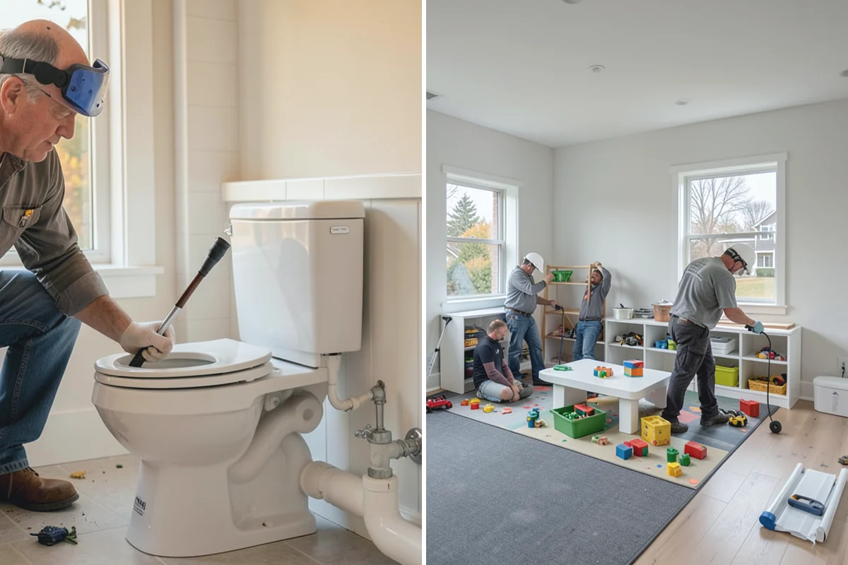 Bathroom Flooring Installation in Roy, Pierce County, WA - Waterproof and prep the substrate