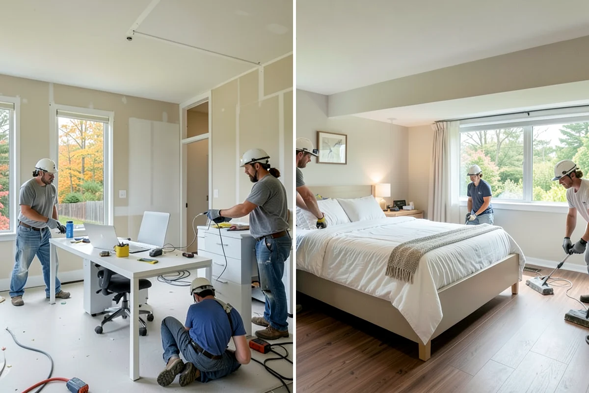 Bathroom Flooring Installation in Sedro-Woolley, Skagit County, WA - Waterproof and prep the substrate