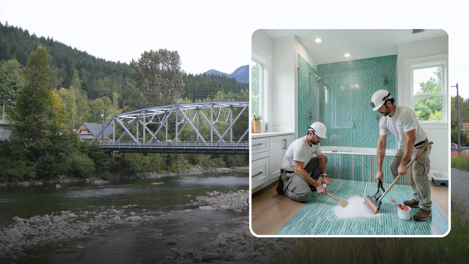 Bathroom Flooring Installation in Skykomish, King County, WA - Waterproof bathroom flooring installation designed to withstand constant moisture, steam, and splashes.
