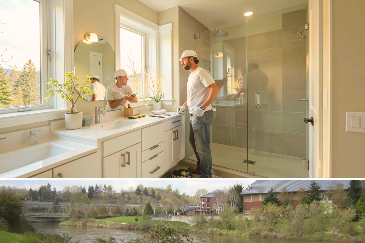 Bathroom Flooring Installation in Tukwila, King County, WA - Bathroom flooring installs reliably year-round since waterproof materials suit our climate in every season.