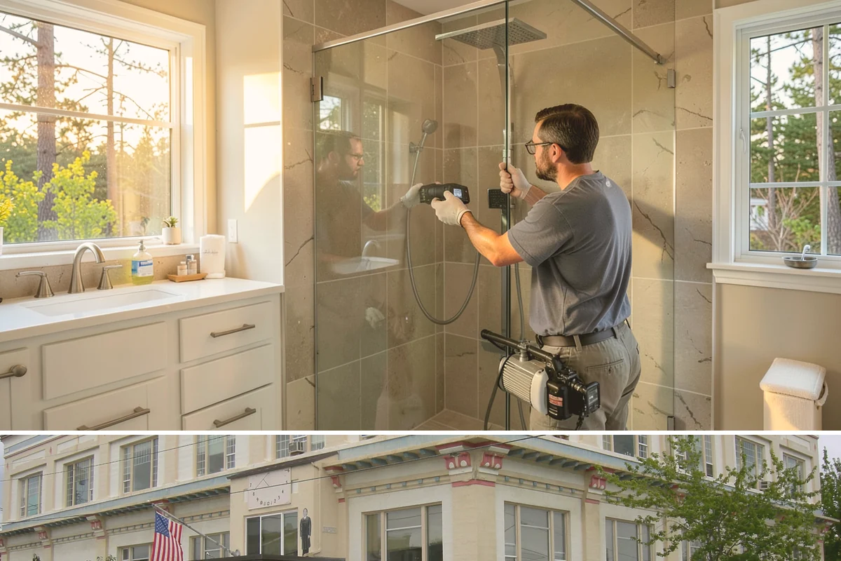 Bathroom Flooring in Anacortes, Skagit County, WA - Bathroom flooring installs cleanly indoors and can be completed any time of year regardless of the weather outside.