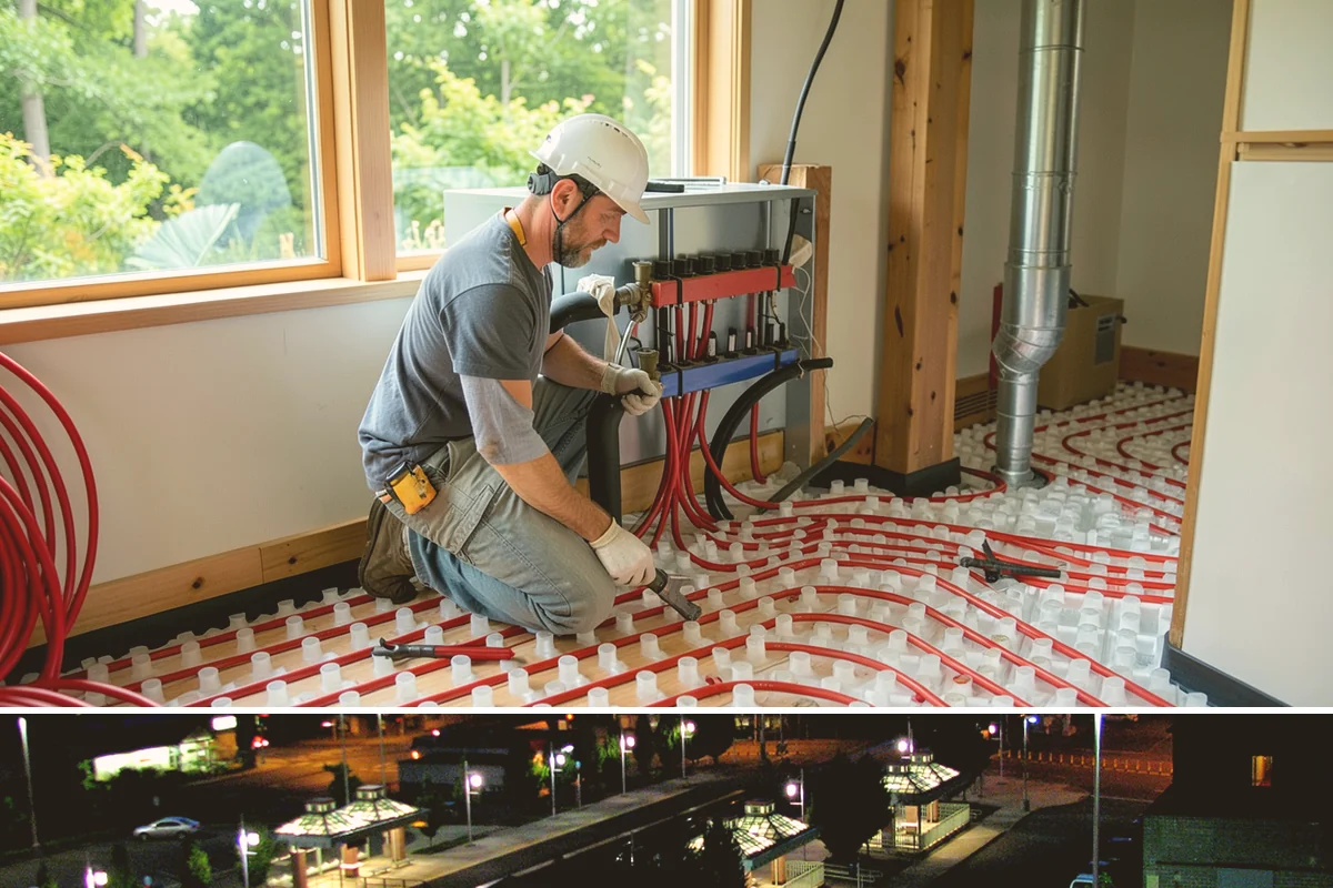 Bathroom Flooring in Auburn, King County, WA - Bathroom flooring installs cleanly indoors and can be completed any time of year regardless of the weather outside.