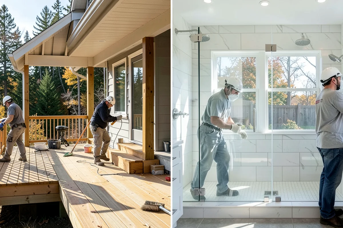 Bathroom Flooring in Clyde Hill, King County, WA - Remove old flooring and inspect the subfloor