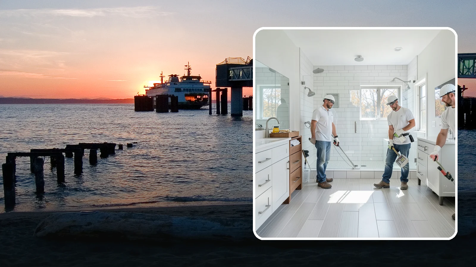 Bathroom Flooring in Edmonds, Snohomish County, WA - New bathroom flooring lays a water-resistant surface that stands up to splashes and steam.