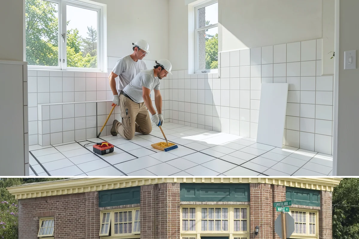 Bathroom Flooring in Hamilton, Skagit County, WA - Bathroom flooring installs cleanly indoors and can be completed any time of year regardless of the weather outside.