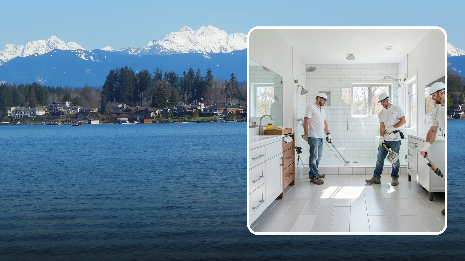 Bathroom Flooring in Lake Stevens, Snohomish County, WA - New bathroom flooring lays a water-resistant surface that stands up to splashes and steam.