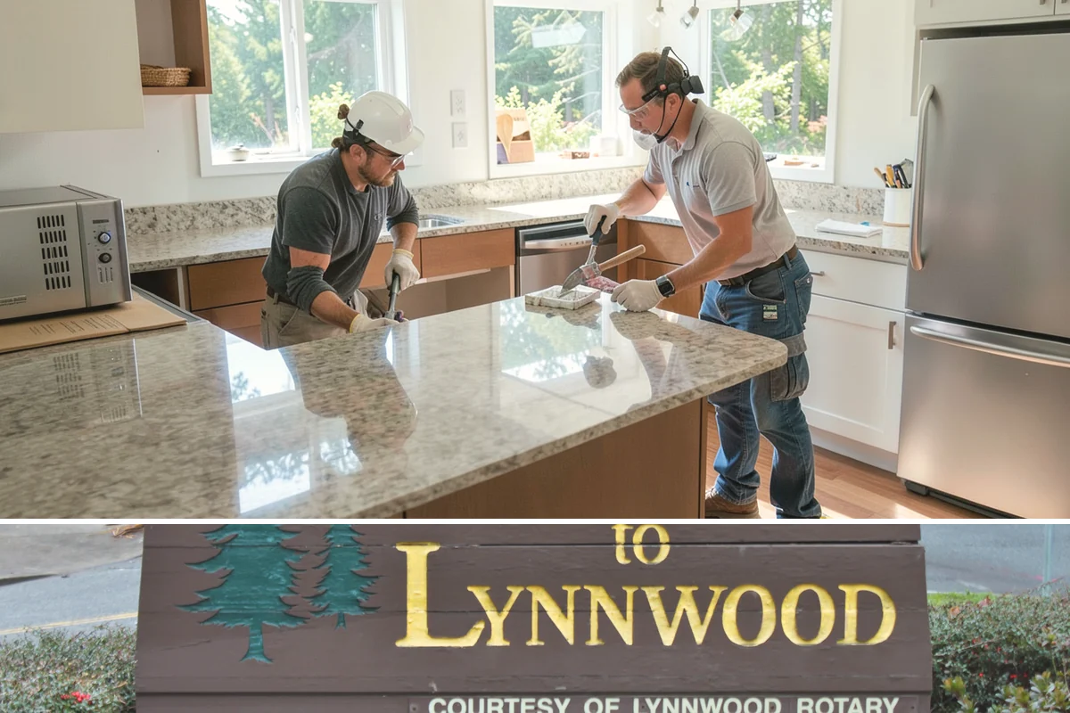 Bathroom Flooring in Lynnwood, Snohomish County, WA - Bathroom flooring installs cleanly indoors and can be completed any time of year regardless of the weather outside.