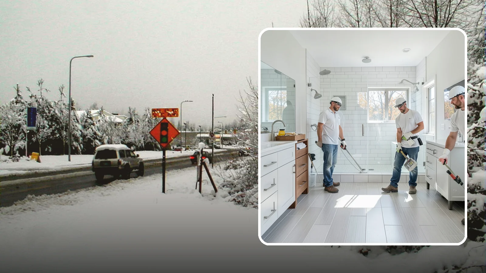 Bathroom Flooring in Newcastle, King County, WA - New bathroom flooring lays a water-resistant surface that stands up to splashes and steam.