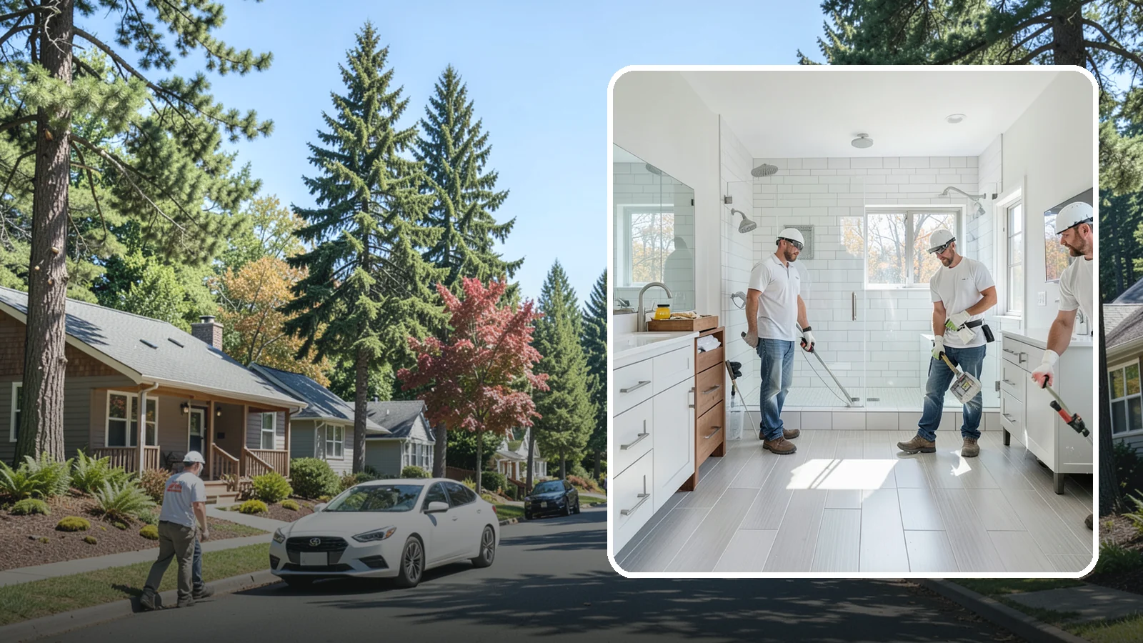 Bathroom Flooring in Orting, Pierce County, WA - New bathroom flooring lays a water-resistant surface that stands up to splashes and steam.
