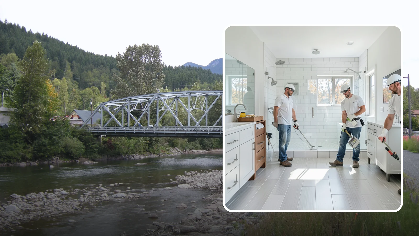Bathroom Flooring in Skykomish, King County, WA - New bathroom flooring lays a water-resistant surface that stands up to splashes and steam.