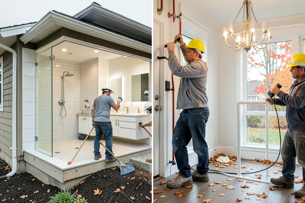 Bathroom Flooring in Snoqualmie, King County, WA - Remove old flooring and inspect the subfloor