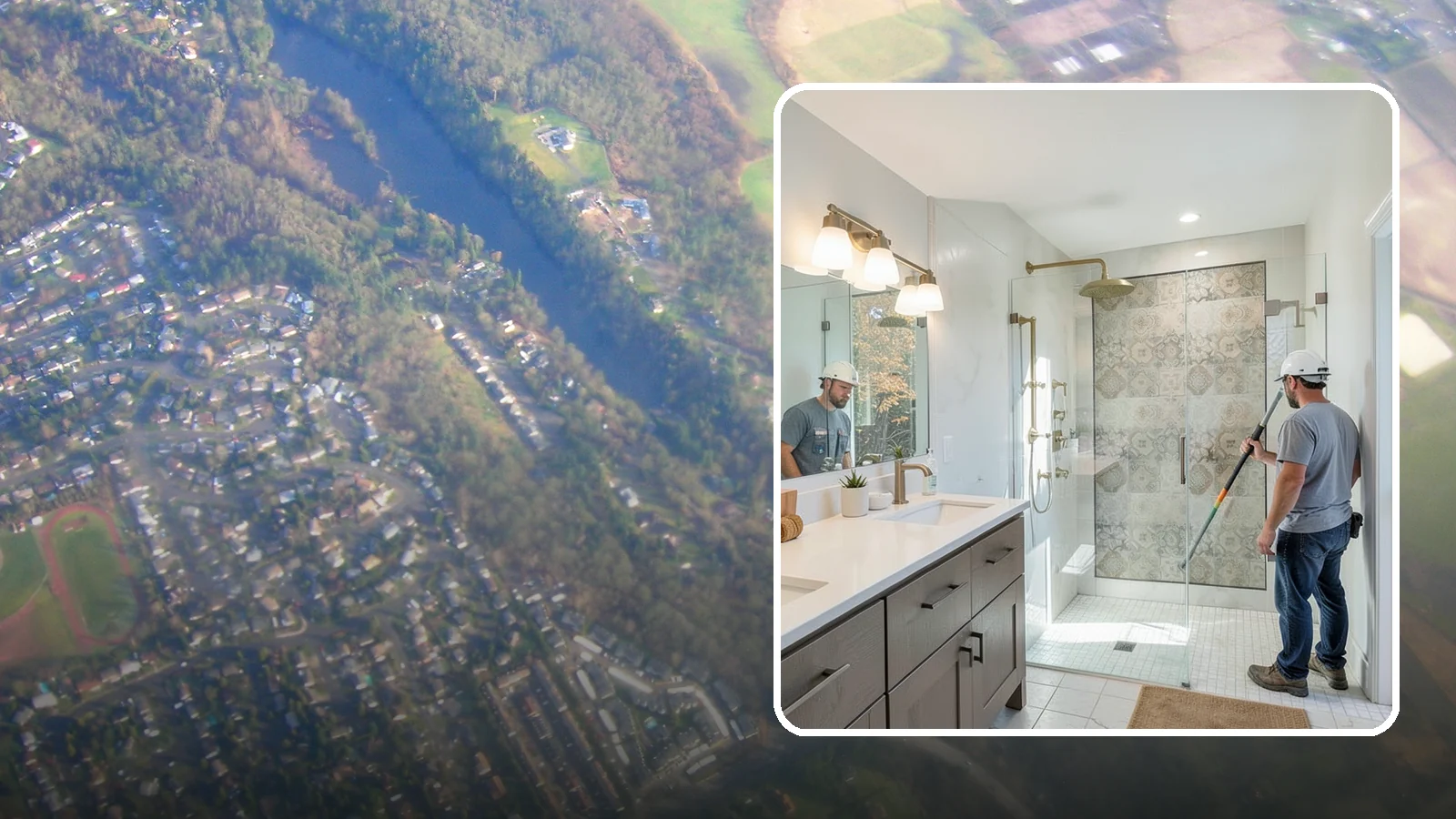 Bathroom Lighting in Algona, King County, WA - A bathroom lighting upgrade brightens the space with layered, flattering illumination.