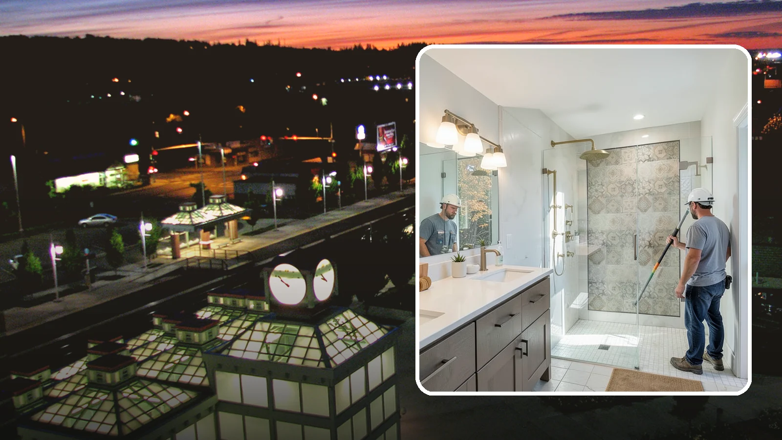 Bathroom Lighting in Auburn, King County, WA - A bathroom lighting upgrade brightens the space with layered, flattering illumination.