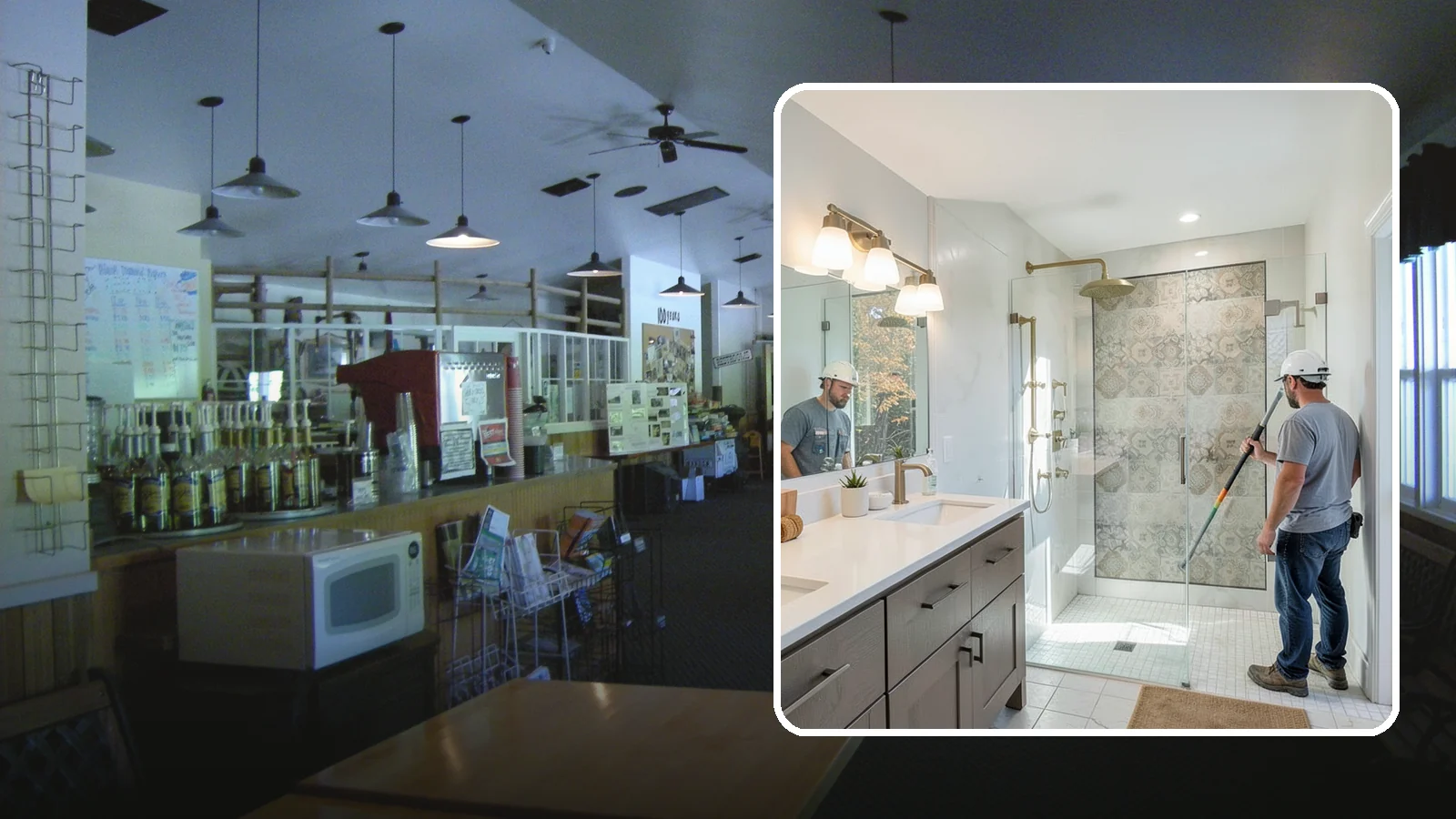 Bathroom Lighting in Black Diamond, King County, WA - A bathroom lighting upgrade brightens the space with layered, flattering illumination.
