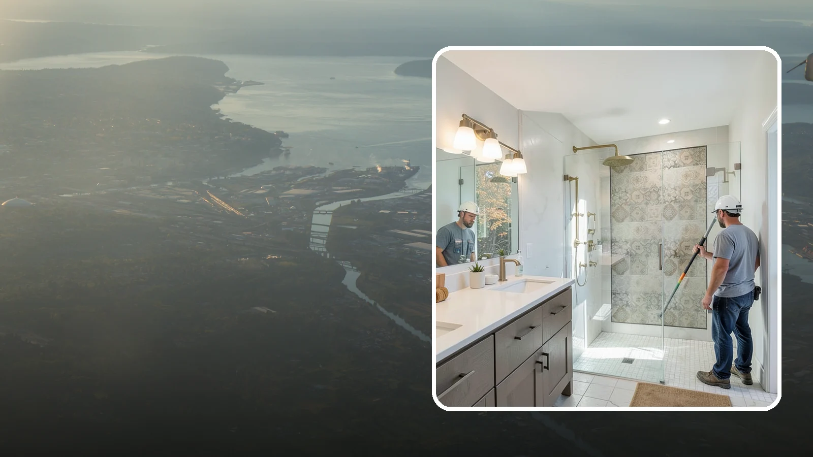 Bathroom Lighting in Fife, Pierce County, WA - A bathroom lighting upgrade brightens the space with layered, flattering illumination.