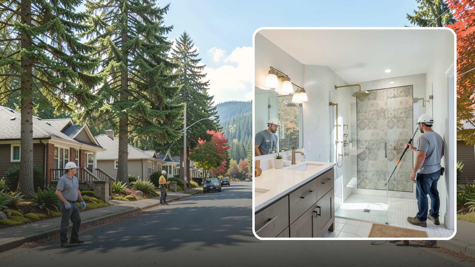 Bathroom Lighting in Hunts Point, King County, WA - A bathroom lighting upgrade brightens the space with layered, flattering illumination.
