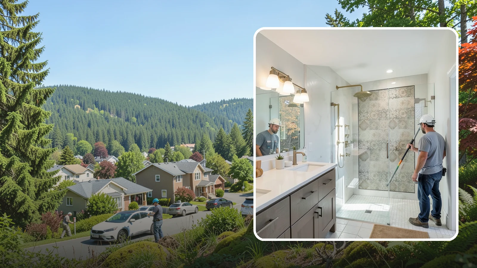 Bathroom Lighting in Index, Snohomish County, WA - A bathroom lighting upgrade brightens the space with layered, flattering illumination.