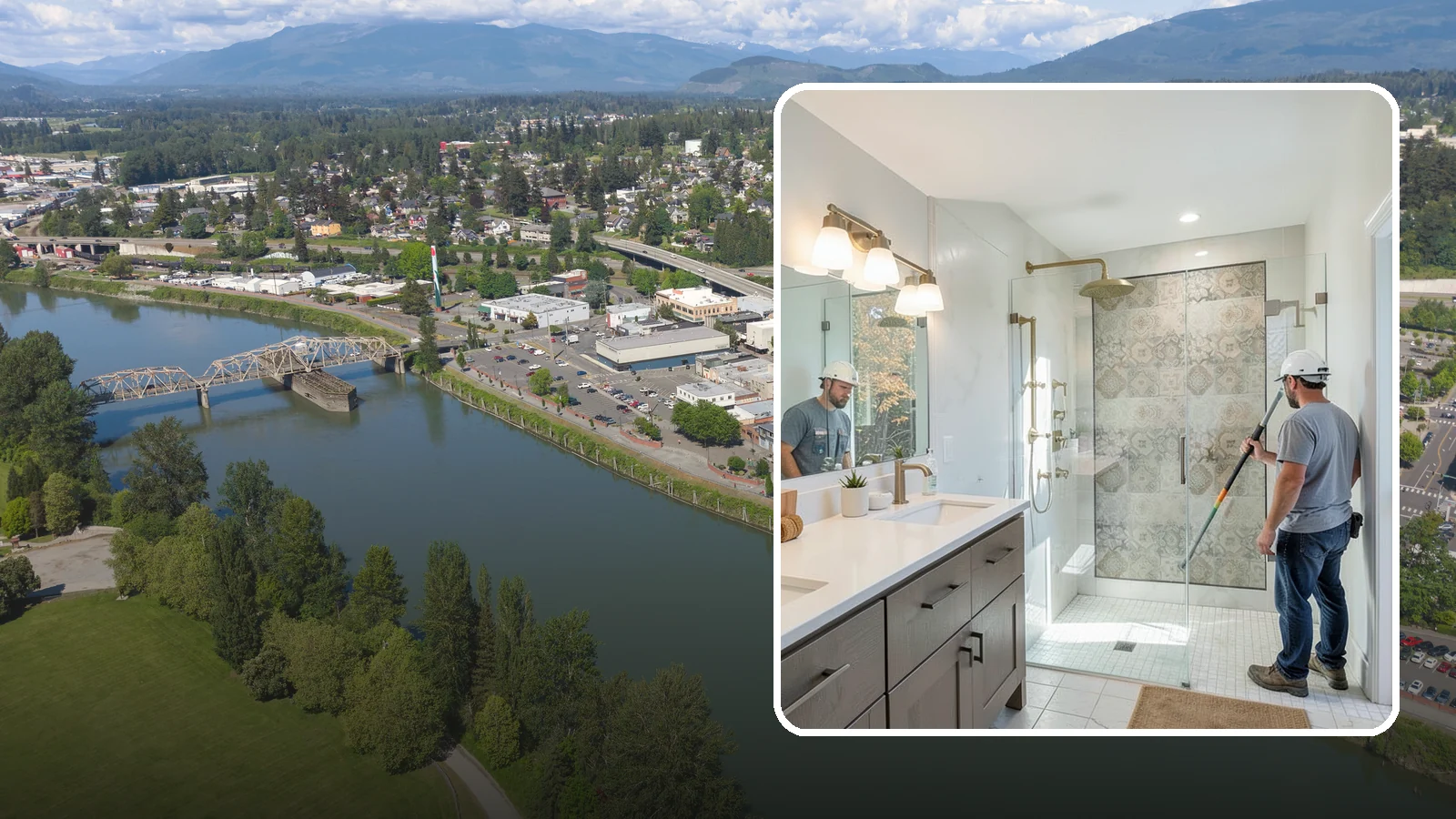 Bathroom Lighting in Mount Vernon, Skagit County, WA - A bathroom lighting upgrade brightens the space with layered, flattering illumination.