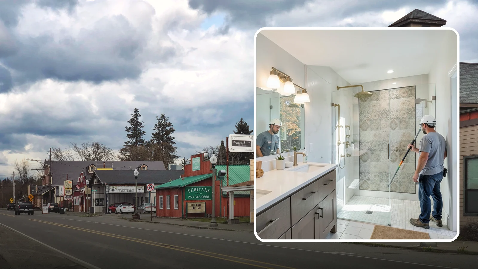 Bathroom Lighting in Roy, Pierce County, WA - A bathroom lighting upgrade brightens the space with layered, flattering illumination.