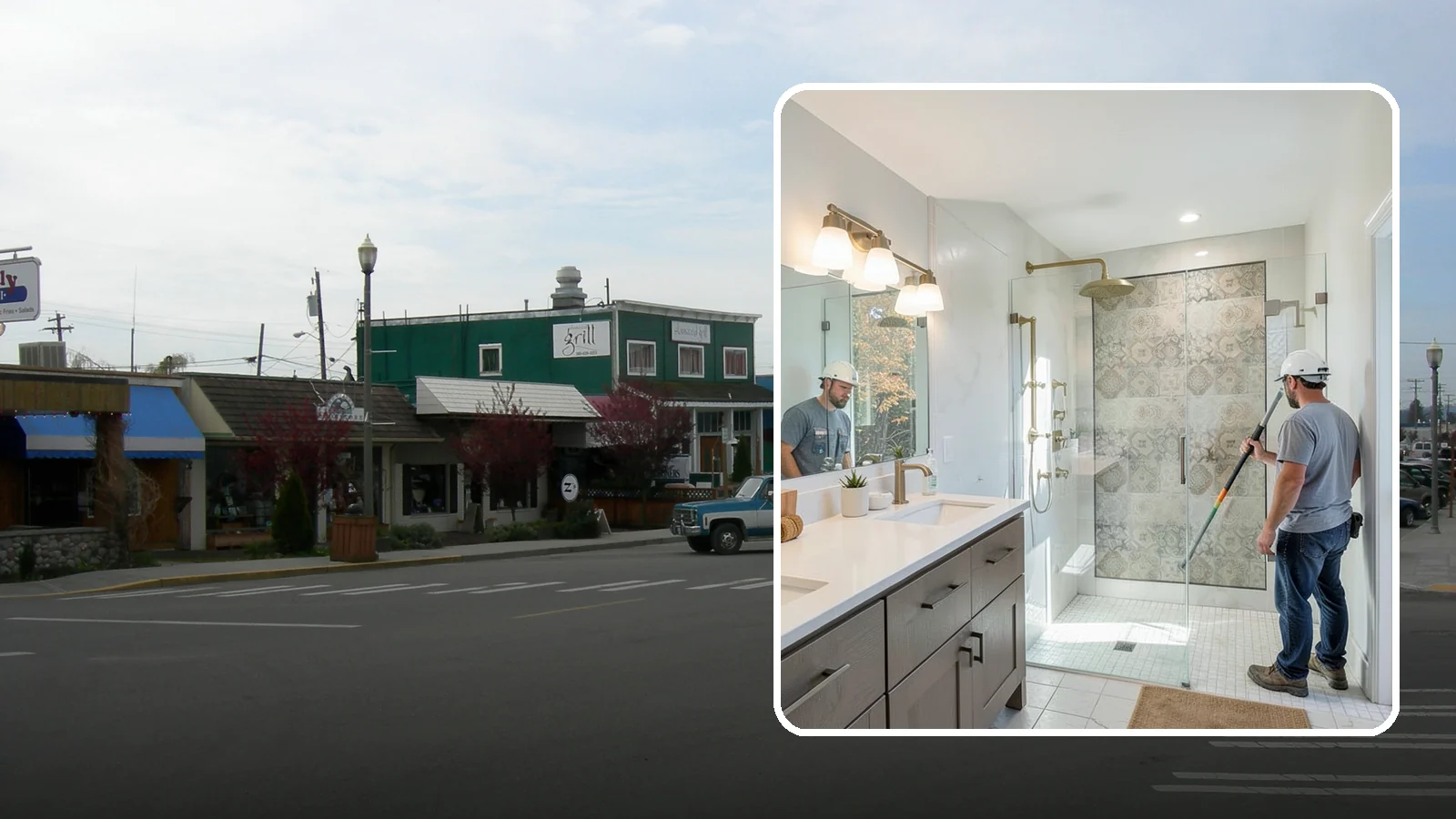 Bathroom Lighting in Stanwood, Snohomish County, WA - A bathroom lighting upgrade brightens the space with layered, flattering illumination.
