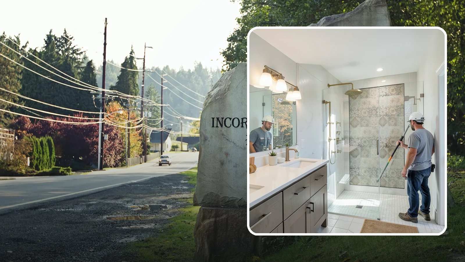 Bathroom Lighting in Wilkeson, Pierce County, WA - A bathroom lighting upgrade brightens the space with layered, flattering illumination.