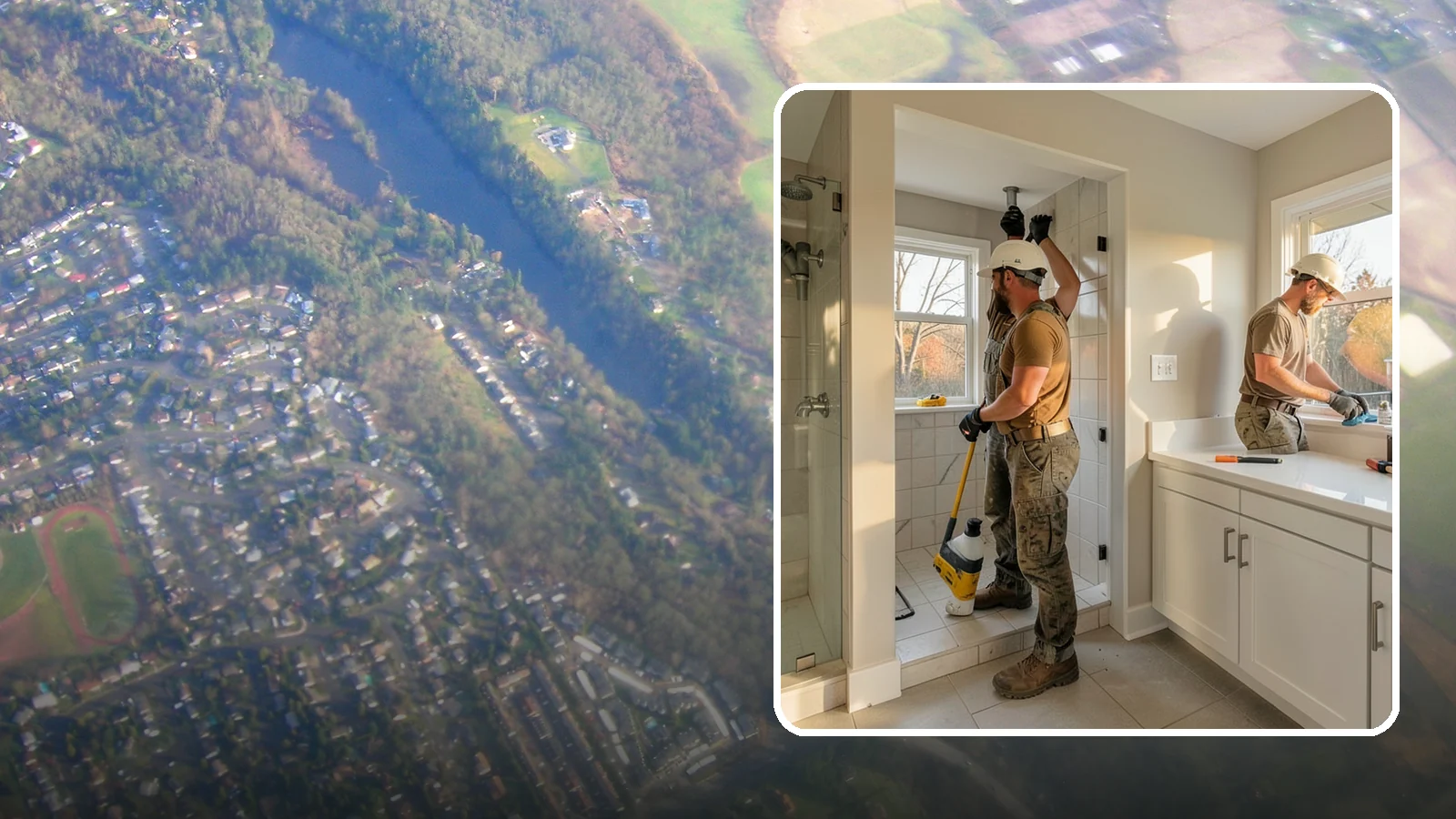 Bathroom Plumbing Rough-In in Algona, King County, WA - We rough in the supply, drain, and vent lines for a new or relocated bathroom before finishes are installed.