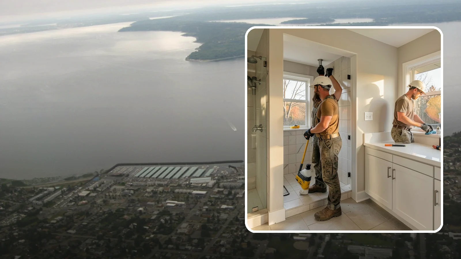 Bathroom Plumbing Rough-In in Des Moines, King County, WA - We rough in the supply, drain, and vent lines for a new or relocated bathroom before finishes are installed.