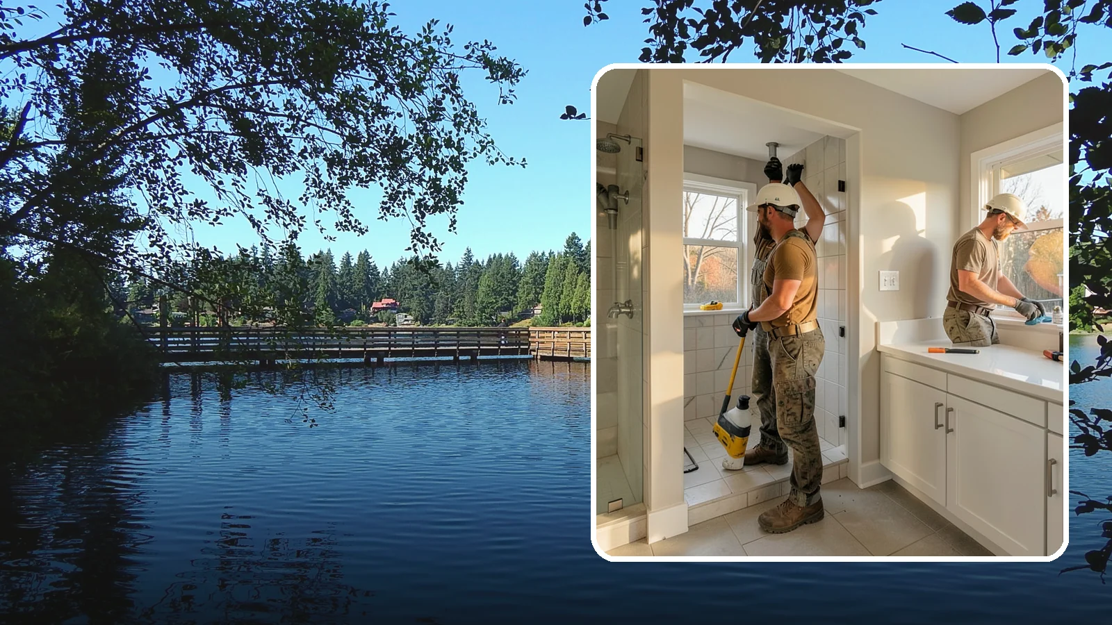 Bathroom Plumbing Rough-In in Federal Way, King County, WA - We rough in the supply, drain, and vent lines for a new or relocated bathroom before finishes are installed.