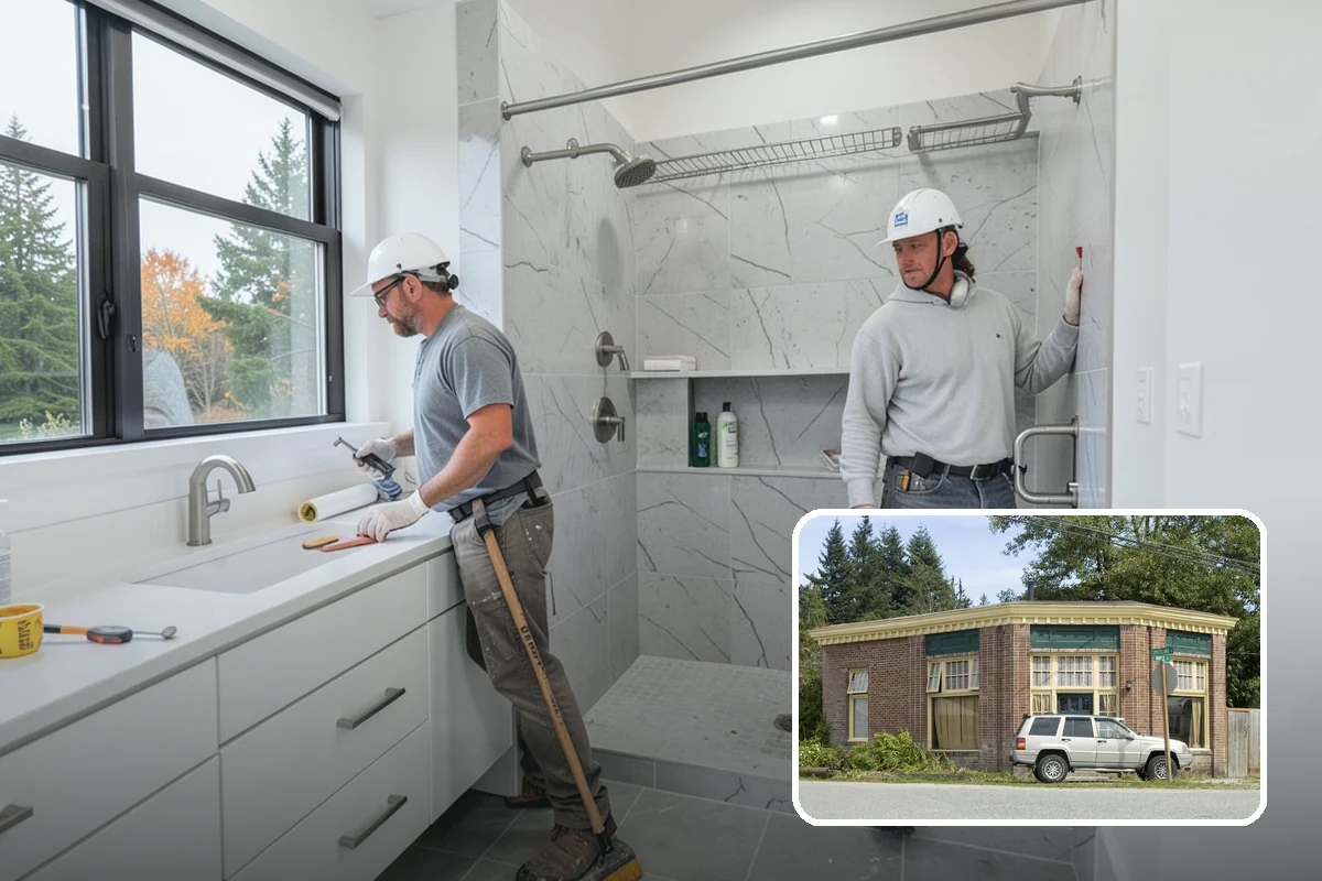 Bathroom Plumbing Rough-In in Hamilton, Skagit County, WA - Fixtures land exactly where your design intends