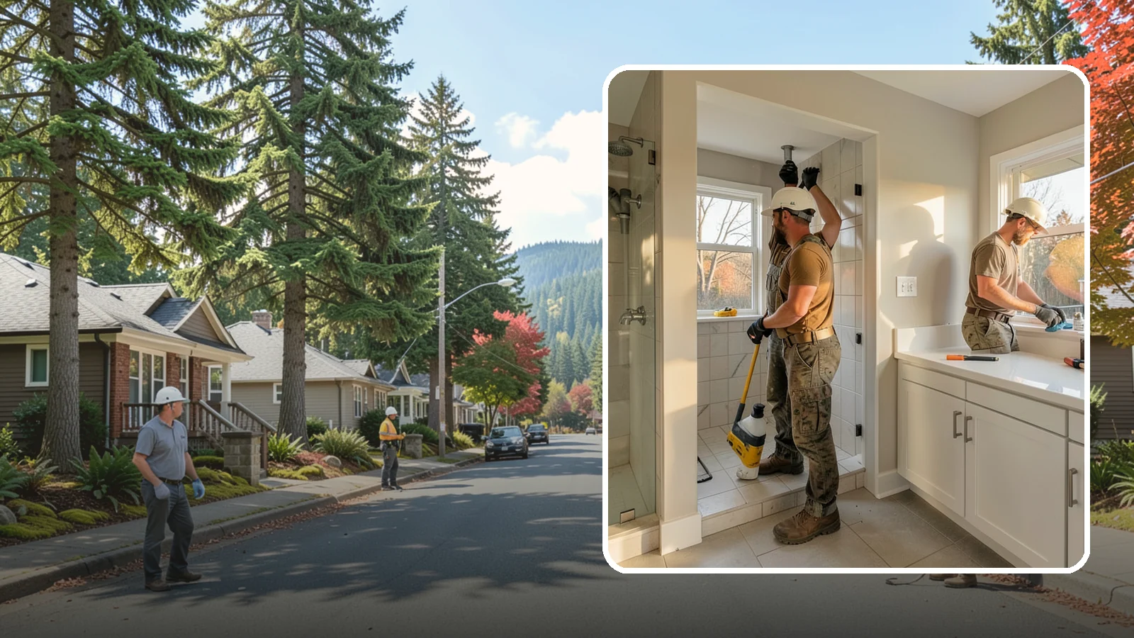 Bathroom Plumbing Rough-In in Hunts Point, King County, WA - We rough in the supply, drain, and vent lines for a new or relocated bathroom before finishes are installed.