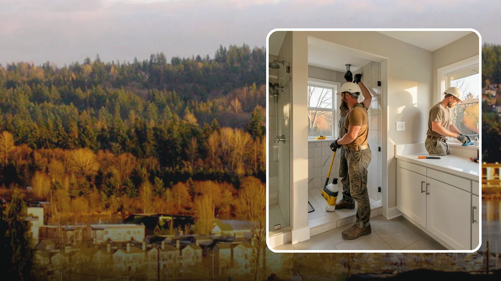Bathroom Plumbing Rough-In in Kenmore, King County, WA - We rough in the supply, drain, and vent lines for a new or relocated bathroom before finishes are installed.