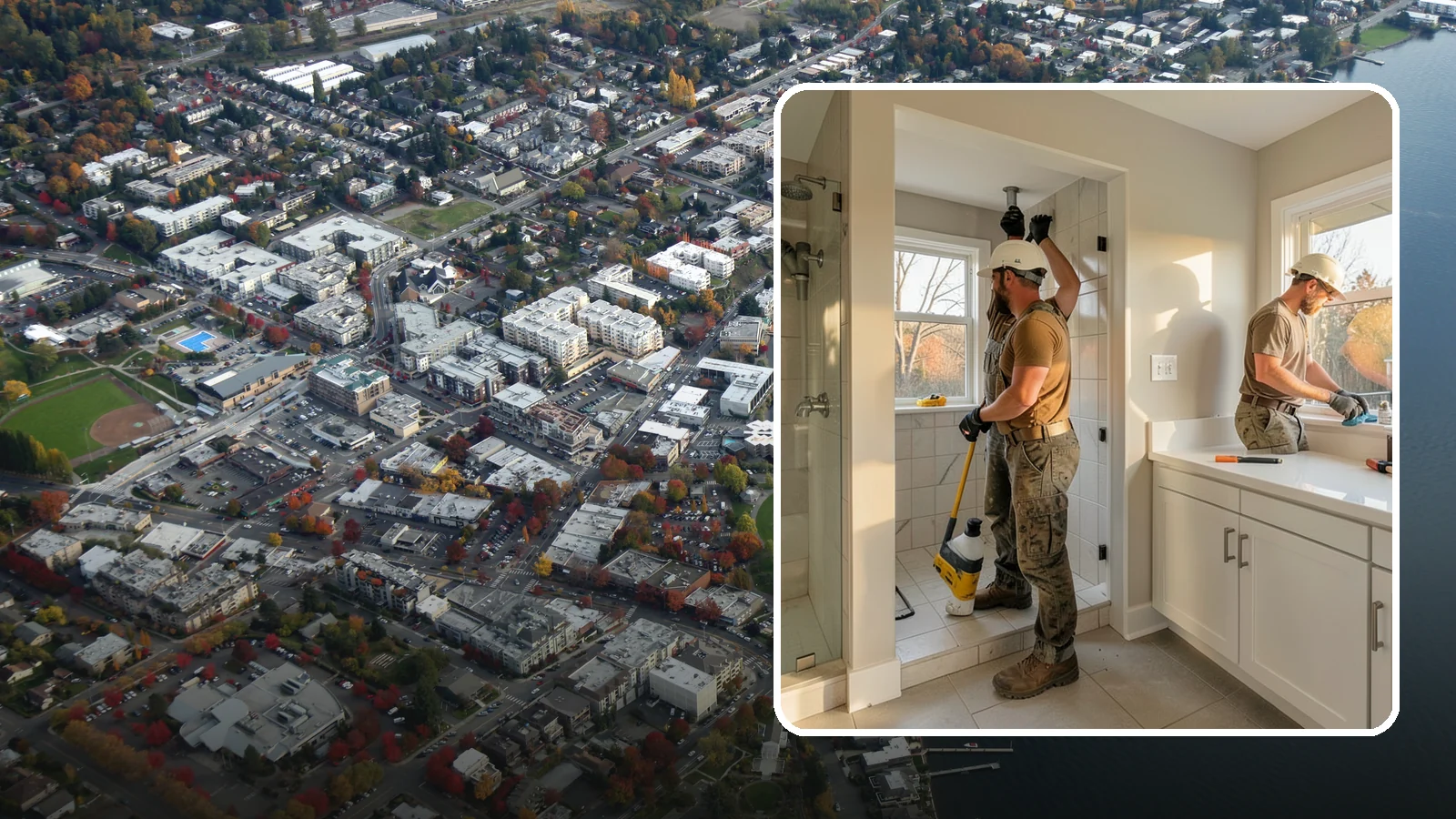 Bathroom Plumbing Rough-In in Kirkland, King County, WA - We rough in the supply, drain, and vent lines for a new or relocated bathroom before finishes are installed.