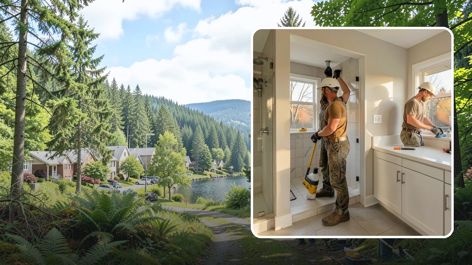 Bathroom Plumbing Rough-In in Lake Forest Park, King County, WA - We rough in the supply, drain, and vent lines for a new or relocated bathroom before finishes are installed.