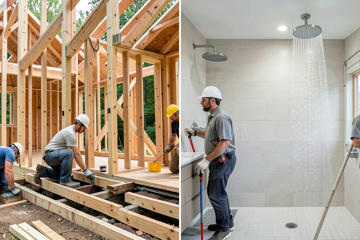 Bathroom Plumbing Rough-In in Lyman, Skagit County, WA - Confirm the bathroom layout and fixture placements on-site