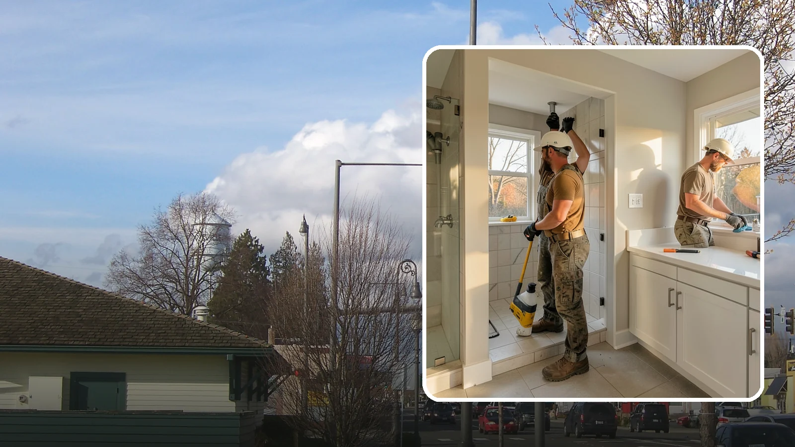 Bathroom Plumbing Rough-In in Marysville, Snohomish County, WA - We rough in the supply, drain, and vent lines for a new or relocated bathroom before finishes are installed.