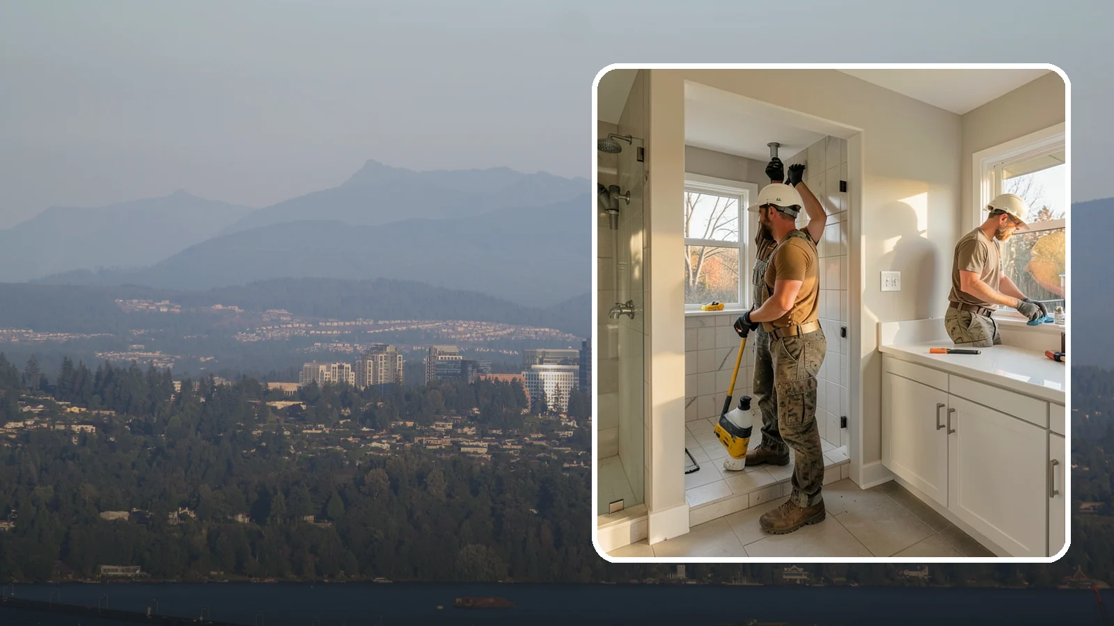 Bathroom Plumbing Rough-In in Medina, King County, WA - We rough in the supply, drain, and vent lines for a new or relocated bathroom before finishes are installed.